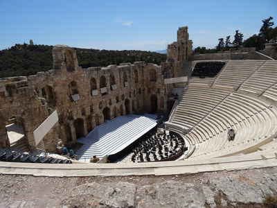 A renovated amphitheater, still being used to this day.