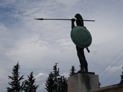 Statue of the Spartan king Leonidas.