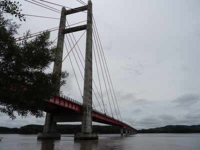 The bridge that was gifted by Taiwan, in exchange for permission to fish in Costa Rican waters.