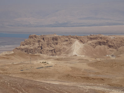 De achterkant van de Masada...